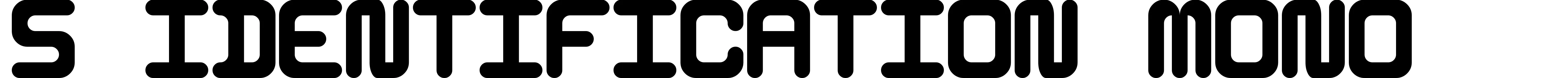 5 Identification Mono